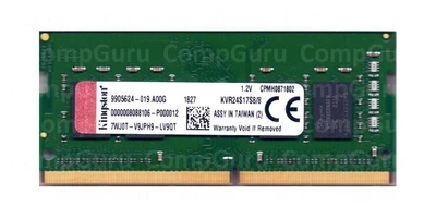 Оперативна пам'ять для ноутбука Kingston 8GB DDR4 2400MHz SO-DIMM (KVR24S17S8/8)
