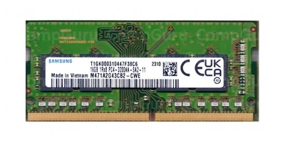 Оперативна пам'ять для ноутбука Samsung 16GB DDR4 3200MHz SO-DIMM 1Rx8 (M471A2G43CB2-CWE)