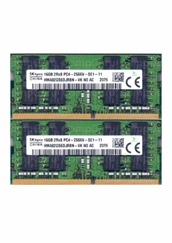 Комплект оперативної пам'яті для ноутбука SK hynix 32GB (2x16GB) DDR4 2666MHz SO-DIMM 2Rx8 (HMA82GS6DJR8N-VK)