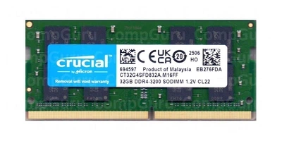 Оперативная память 32 ГБ Crucial - купить в Киеве: цена, отзывы
