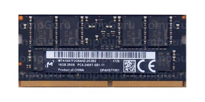 Оперативная память для ноутбука Micron 16GB DDR4 2400MHz SO-DIMM 2Rx8 (MTA16ATF2G64HZ-2G3B2)
