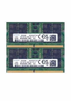 Комплект оперативної пам'яті для ноутбука Samsung 32GB (2x16GB) DDR5 5600MHz SO-DIMM 1Rx8 (M425R2GA3BB0-CWMOL)