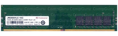 Оперативна пам'ять для ПК Transcend 16GB DDR4 2666MHz UDIMM 1Rx8 (JM2666HLE-16G)