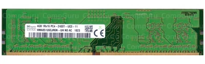 Оперативная память для ПК SK hynix 4GB DDR4 2400MHz UDIMM 1Rx16 (HMA851U6CJR6N-UH)