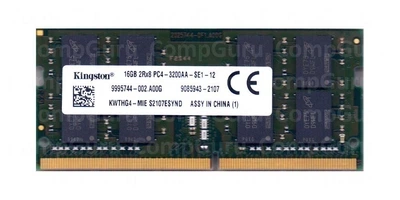 Оперативна пам'ять для ноутбука Kingston 16GB DDR4 3200MHz SO-DIMM 2Rx8 (KWTHG4-MIE)