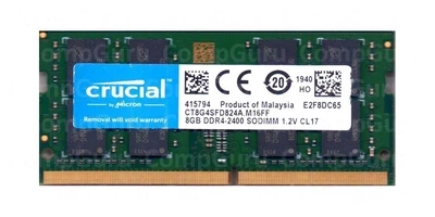 Оперативная память для ноутбука Crucial 8GB DDR4 2400MHz SO-DIMM (CT8G4SFD824A.M16FF)