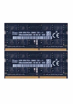 Комплект оперативной памяти для ноутбука SK hynix 64GB (2x32GB) DDR4 2666MHz SO-DIMM 2Rx8 (HMAA4GS6MJR8N-VK)