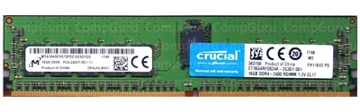 Оперативная память для сервера Crucial 16GB DDR4 2400MHz RDIMM (CT16G4RFD824A.2G3D)