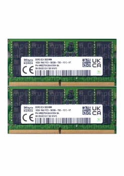 Комплект оперативної пам'яті для ноутбука SK hynix 32GB (2x16GB) DDR5 5600MHz SO-DIMM ECC 1Rx8 (HMCG78AGBAA095N)