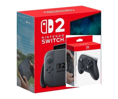 Игровая консоль Nintendo Switch 2 Black + Геймпад Nintendo Switch 2 Pro