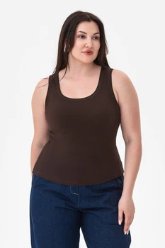 Майка Garne 54(4XL) Коричневый (149610)