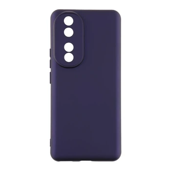 Чехол силиконовый с защитой камеры для Honor 90, фиолетовый
