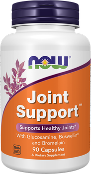 Suplement diety Now Foods Joint Support z glukozaminą, boswelliną i bromelainą 90 kapsułek (733739032904)