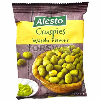 Арахіс Alesto у хрусткій скоринці Cruspies Wasabi зі смаком васабі 200 г (0648)
