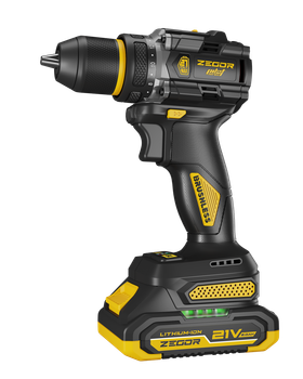 Шуруповерт акумуляторний ZEGOR CDPP-21BL 21V 2.0Ah безударний з 2 літій-іонними акумуляторами бездротовий шурупокрут для свердління та закручування безщітковий дриль-шурупокрут дві швидкості потужний міні електрошурупокрут дриль для дому роботи