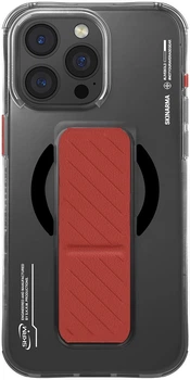 Чохол-накладка Skinarma Axon (Mag-Charge + Grip-Stand) для iPhone 16 Pro Black
