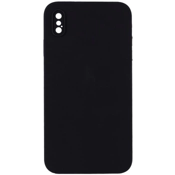 Чохол Silk Square Full Camera Protective (AA) NO LOGO для Apple iPhone X / XS (5.8") Чорний / Black - 00000072151_27