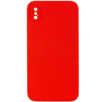 Чохол Silk Square Full Camera Protective (AA) NO LOGO для Apple iPhone X / XS (5.8") Червоний / Red - 00000072151_12