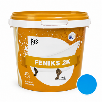 Емаль для ванн епоксидна FENIKS без запаху Блакитний 4,5 кг
