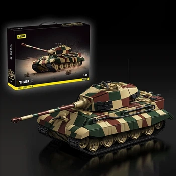 Конструктор 12GO танк Tiger II (King Tiger) (1780 деталей).