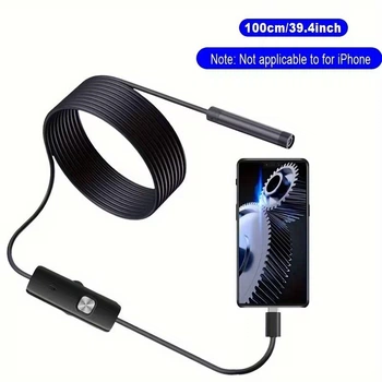 Эндоскопическая камера JCBLAON, 1 м, Type-C USB, 640×480P, для Android и ПК, черная