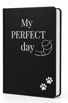 Ежедневник-планер «Хвост и Усы» My Perfect Day ⬩ недатированный планер с котом Филей ⬩ русский язык ⬩ твердая обложка ⬩ черный