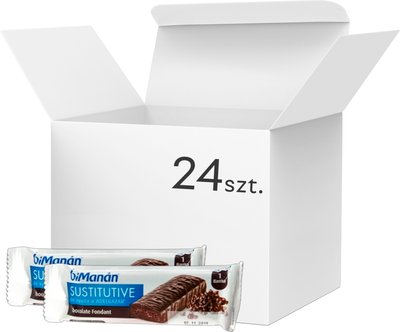 Opakowanie batonów zastępujących posiłek Bimanan Sustitutive Chocolate Fondant 24 szt. Czekoladowy fondant (8424259995597)
