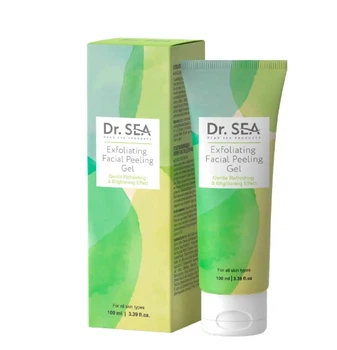 Нежный скраб для лица Масло Виноградных Косточек и Лимон Dr.Sea Gentle Facial Scrub - Grape Seed Oil & Lemon 100 мл