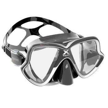 Маска для дайвінгу Mares X-Vision mid 2.0 чорно-біла (411067.BXBKWBK)