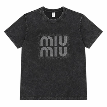 Жіноча футболка Miu Miu з стразами розмір M