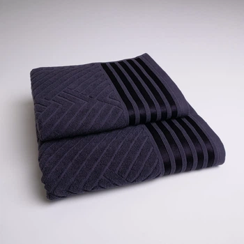 Комплект махровых полотенец SOFT 2шт GM Textile 50х90см, 70х140см 500г/м2 (Графитовый)