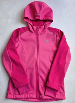 Дитяча куртка софтшел на флісі CRIVIT 122-128 см Softshell водонепроникна для дівчаток 126534