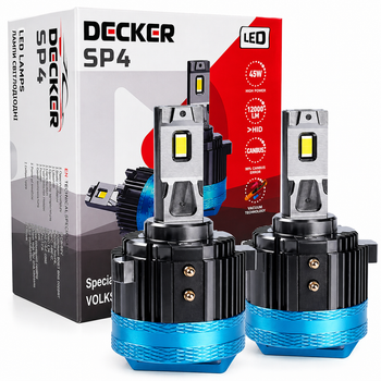 Светодиодные лампы Decker SP4 H7 6000K VW для Volkswagen
