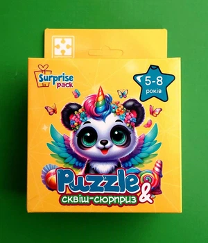 Пазли із сюрпризом Панда єдиноріжка українською VT8030-09 Vladi Toys
