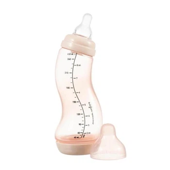 Антиколиковая бутылочка Difrax S-bottle Natural с силиконовой соской 250 мл розовый (706 Blossom) 5249348