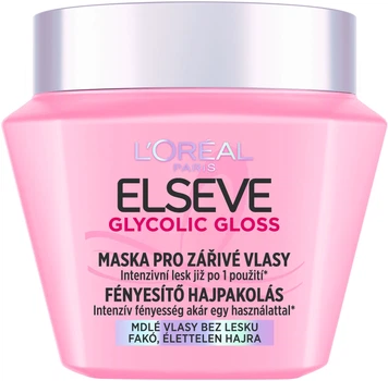 Маска L'Oreal Paris Elseve Glycolic Gloss для надання блиску для тьмяного волосся 300 мл (3600524246846)