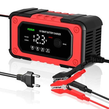 Зарядное устройство Foxsur FBC1207E 7A 140Ah 12v Red