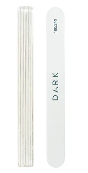 Набор пилочек для ногтей DARK 180/240 грит овальная 10 шт