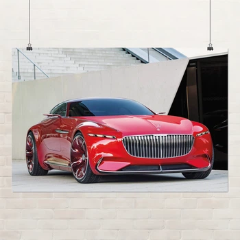 Постер Мерседес-Майбах, Mercedes-Maybach Vision 6, культове авто, концепт-кар, електромобіль, A3 28×42 см (id3273)