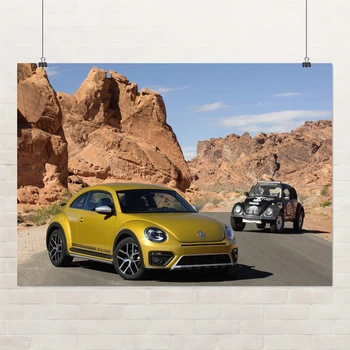 Постер Volkswagen Beetle Dune 2016, культовое авто, A3 30×42 см (id2015)