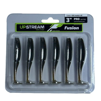 Силікон UPSTREAM Fusion 3" (6шт.) #435 motor oil ,FUS3_435