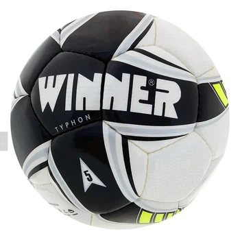М'яч для футболу Winner Typhon, розмір 5, біло-чорний