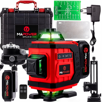 Лазерный нивелир MAPOWER 16 линий зеленый луч