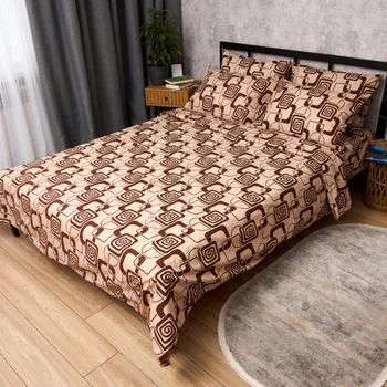 Комплект постельного белья Moon&Star Бязь Gold Люкс Loft Pattern Полуторный 143х210 наволочки 2х50х70 (MS-820014366)