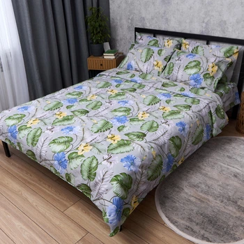 Комплект постельного белья Moon&Star Бязь Gold Люкс Jungle Bloom King Size 220x240 наволочки 2х50х70 (MS-820014141)