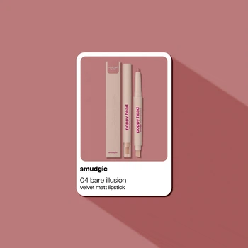 Pomadka w kredce Poppy Head Smudgic Velvet Matt 04 Bare Illusion 0.85 g (5903843265405)