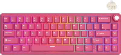 Клавіатура дротова RK ROYAL KLUDGE R65 Berry Red Gaming Beige Switch (RK-R65-BERYRED-BEGSW-US)