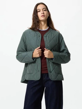 Куртка демисезонная женская Uniqlo 944692691 M Зеленая (1159865522)