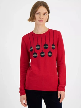 Джемпер новогодний женский Tommy Hilfiger 321478081 M Красный (1159865523)