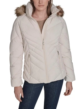 Куртка демисезонная с капюшоном женская Tommy Hilfiger 953765312 XL Молочная (1159908477)